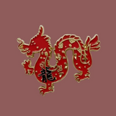 " Red Chinese Zodiac " T&B Enamel Pins