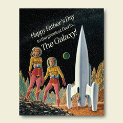 " Galaxy Dad " Father's Day Card