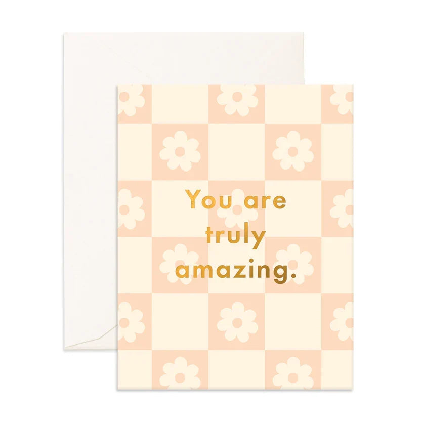 " Truly Amazing Daisy Grid " Greeting Card