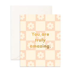 " Truly Amazing Daisy Grid " Greeting Card